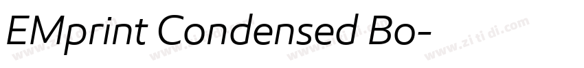 EMprint Condensed Bo字体转换